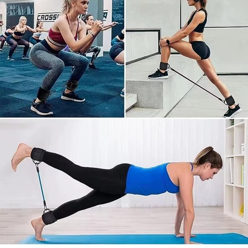 Valkyrie 6 Parça Baldır Kalça Egzersiz Seti Bacak Direnç Tansiyon Lastiği Pilates Yoga Destekleyici