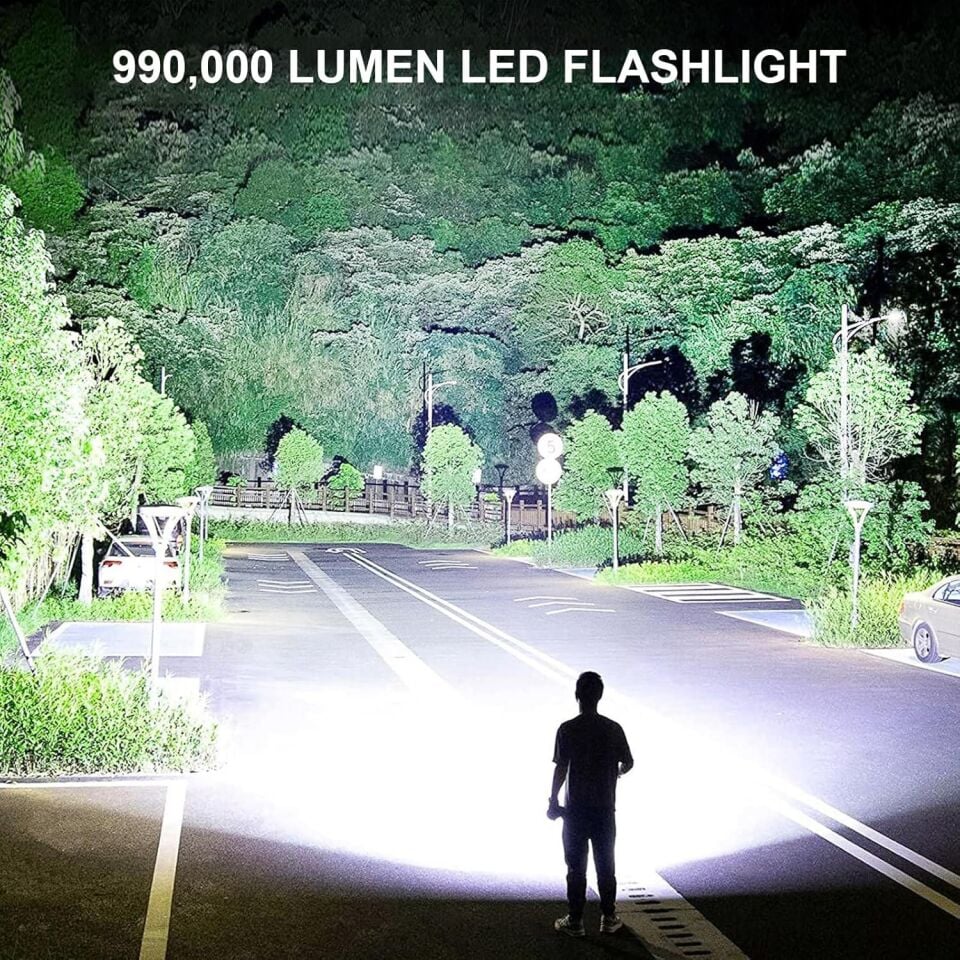Valkyrie Şarjlı LED Ultra Güçlü El Feneri 2400mAh Zoom Darbeye Suya Dayanıklı 1. Kalite