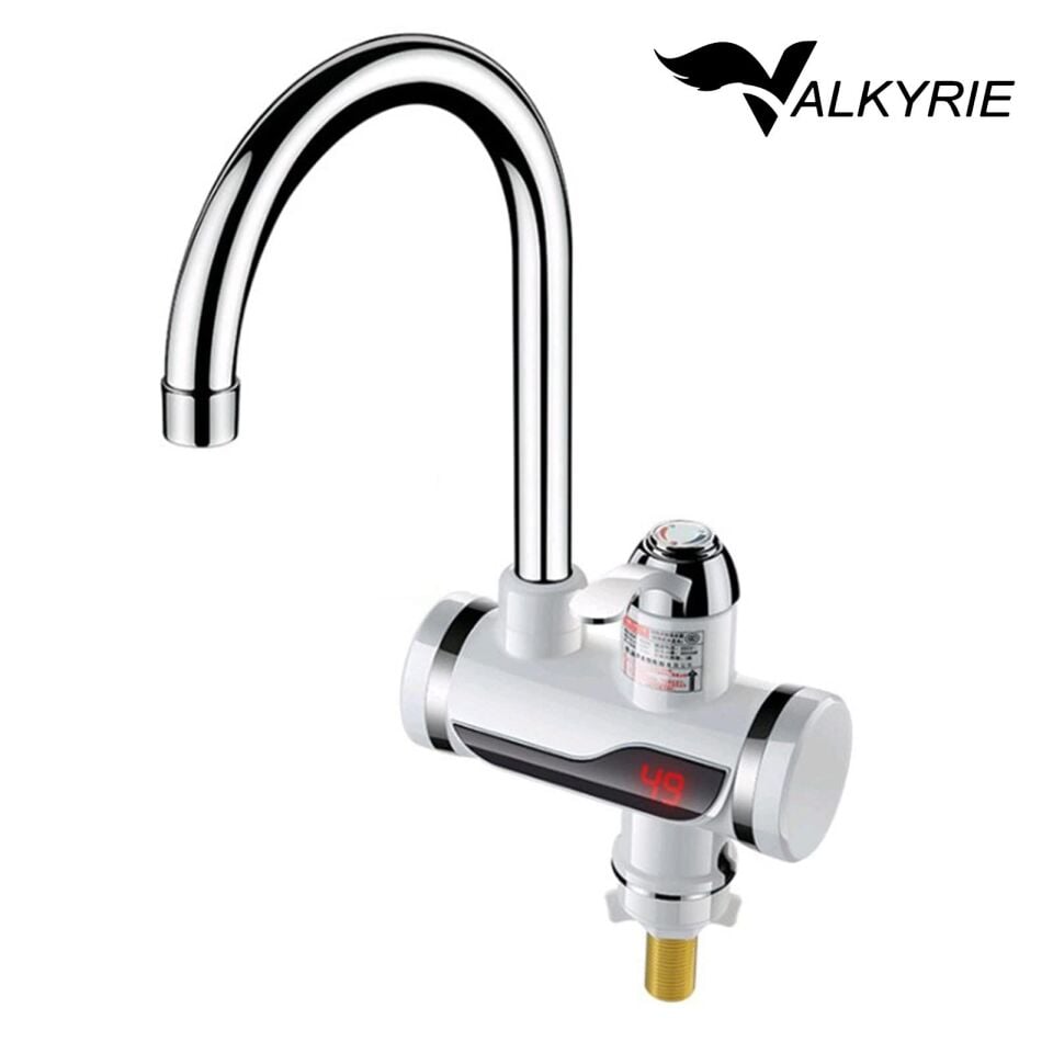 Valkyrie Ani Su Isıtıcılı Musluk Elektrikli Şofben Musluk Dijital Göstergeli 3000W