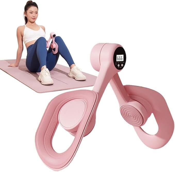 Valkyrie Dijital Ekranlı Pelvik Taban Egzersiz Aleti – Doğum Sonrası, Yoga ve Kas Egzersizi İçin Pembe