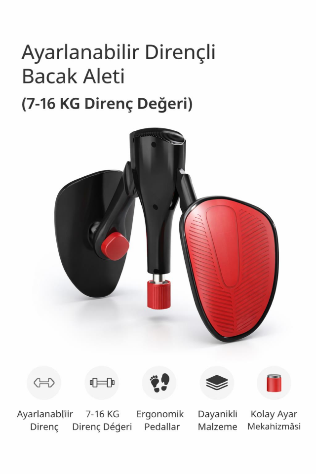 Valkyrie Ayarlanabilir Pelvik Iç Bacak Egzersiz Aleti Kegel Egzersiz Kalça Basen Egzersizi 7-16kg Siyah