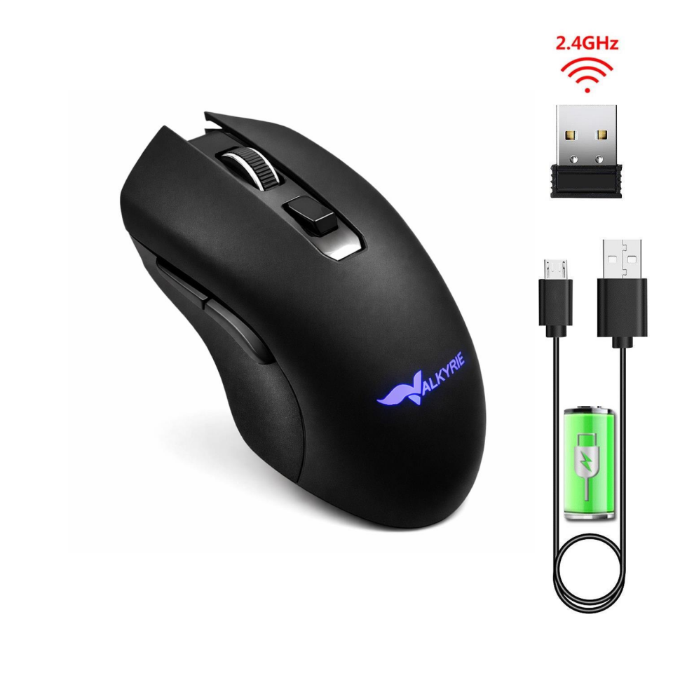 Valkyrie 6 Tuşlu Şarjlı Sessiz 2400DPI Kablosuz Gaming Mouse