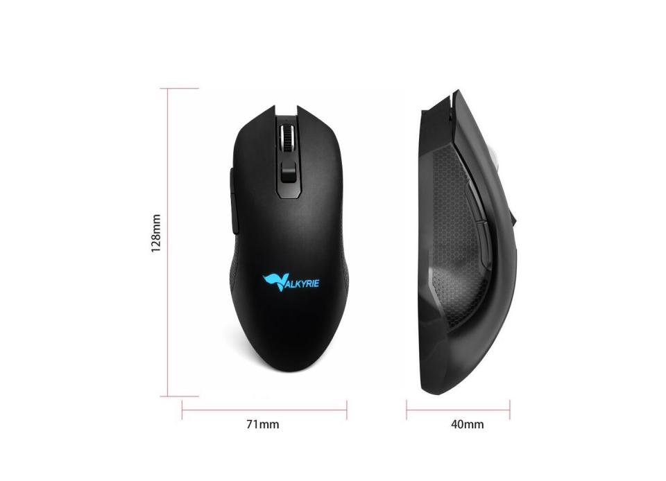 Valkyrie 6 Tuşlu Şarjlı Sessiz 2400DPI Kablosuz Gaming Mouse