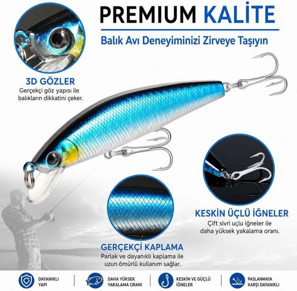 Valkyrie Profesyonel Balık Avı Seti – 354 Parça Yem, Kanca, Kurşun, Sahte Yem Kutulu Full Set