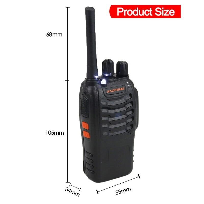 Valkyrie BF999S 5W VOX UHF/VHF CTCSS/DCS 2'li El Telsiz Seti Kulaklıklı