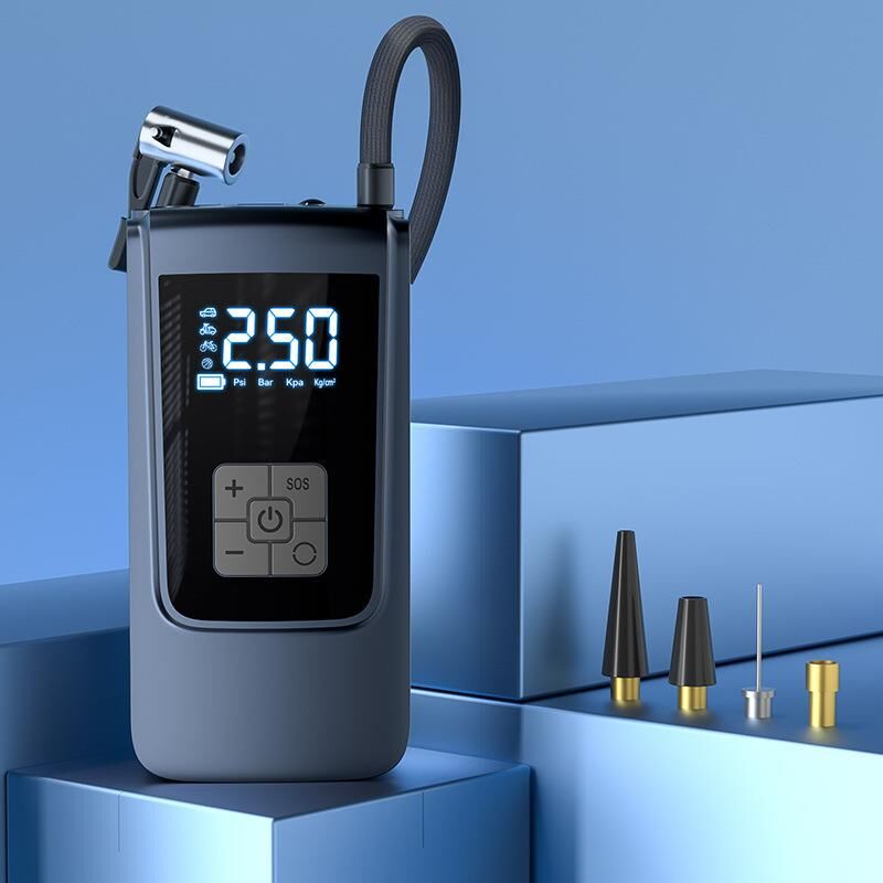 Valkyrie 150PSI 6000mAh Şarjlı Araba Top Bisiklet Hava Pompası LED Akıllı Powerbank