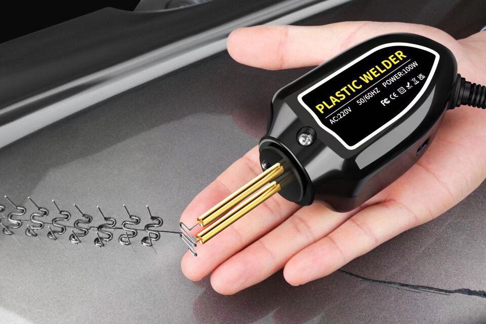 Valkyrie 100W Çantalı 600 Uçlu Plastik Kaynak Makinesi Araba Tampon LED Işıklı XCER-110