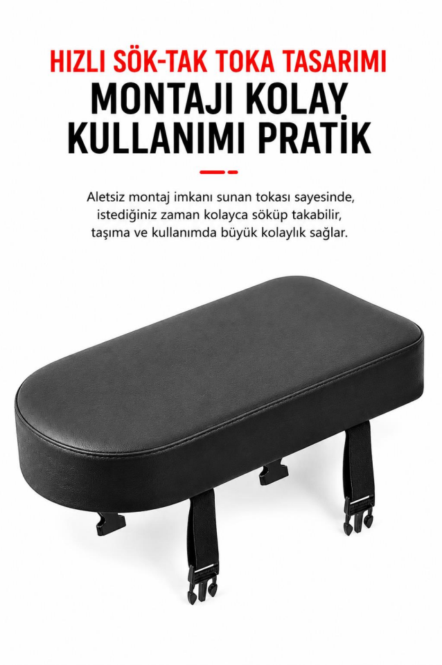 Valkyrie Bisiklet Arka Koltuk Minderi Sele Yastığı Kalın Sünger Hızlı Tokalı Arka Bagaj Sele Minderi