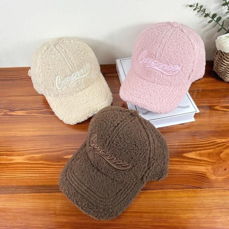 Valkyrie Peluş Şapka Kadın Erkek Unisex Kışlık Şapka Nakışlı Ayarlanabilir Teddy Şapka Açık Kahve