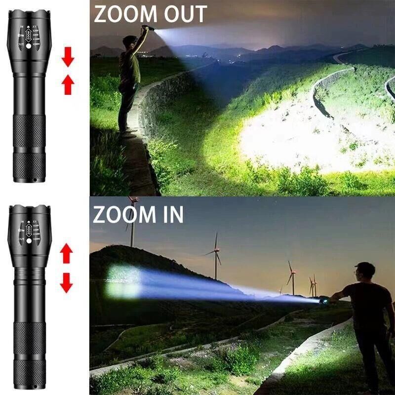 Valkyrie Çift Fonksiyonlu Ultraviyole Mor Işık ve XML-T6 El Feneri Dual Mode 2000 Lümens