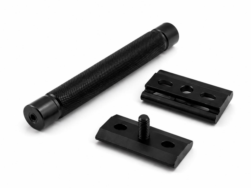 Valkyrie Siyah Metal Tıraş Seti – Double Edge Klasik Tıraş Aleti + Yedek Jilet + Fırça + Stand