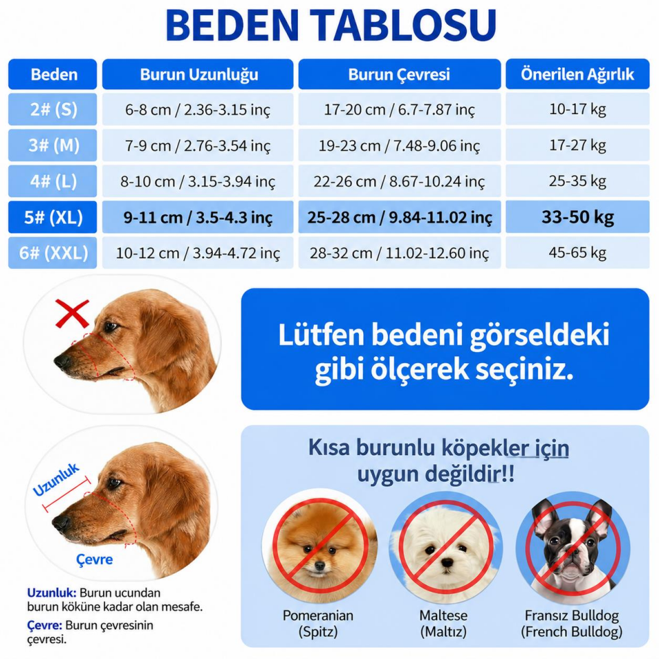 Valkyrie Köpek Ağızlığı No:5 XL Nefes Alabilir Ayarlanabilir Plastik Ağızlık Büyük Irk 33-50 Kg Siyah