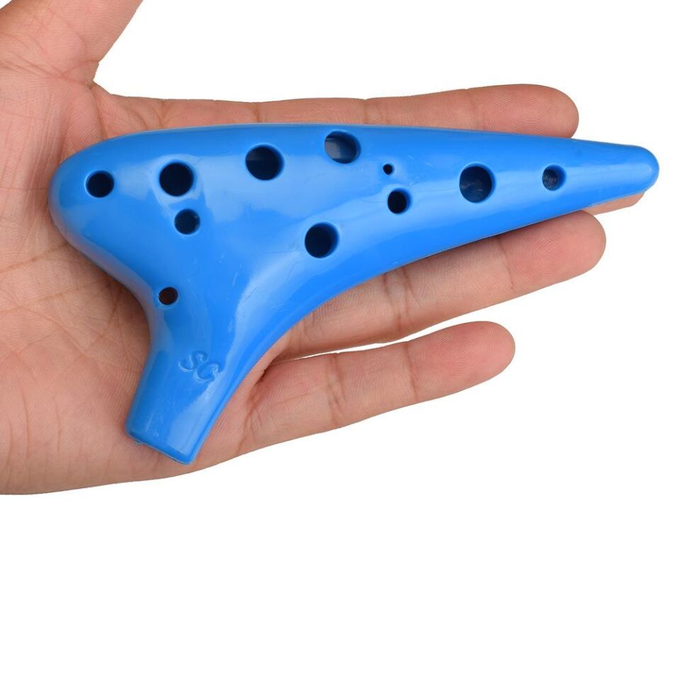 Valkyrie Ocarina 12 Delik Ocarina Alto C Ocarina Flüt Ocarina Sualtı Müzik Nefesli Enstrüman