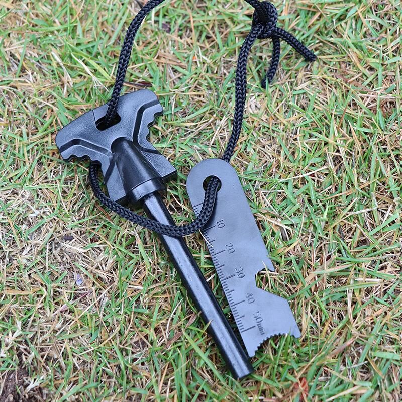 Valkyrie 8mm 8.5cm Magnezyum Ateş Başlatıcı Bar - %100 Katkısız Alüminyum İçermez Fire Starter