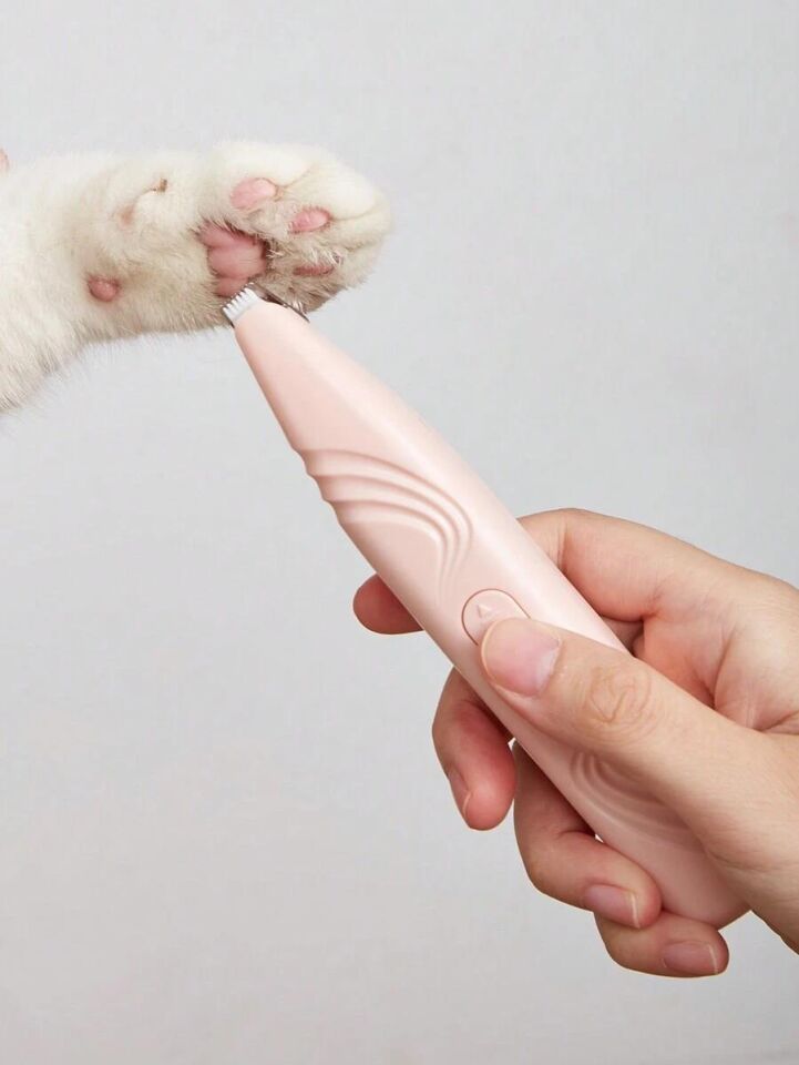 Valkyrie Kedi Köpek Pati Tüy Kesme Makinesi Sessiz Hassas Bölge Traş Cihazı Seramik & Çelik Bıçaklı Pembe