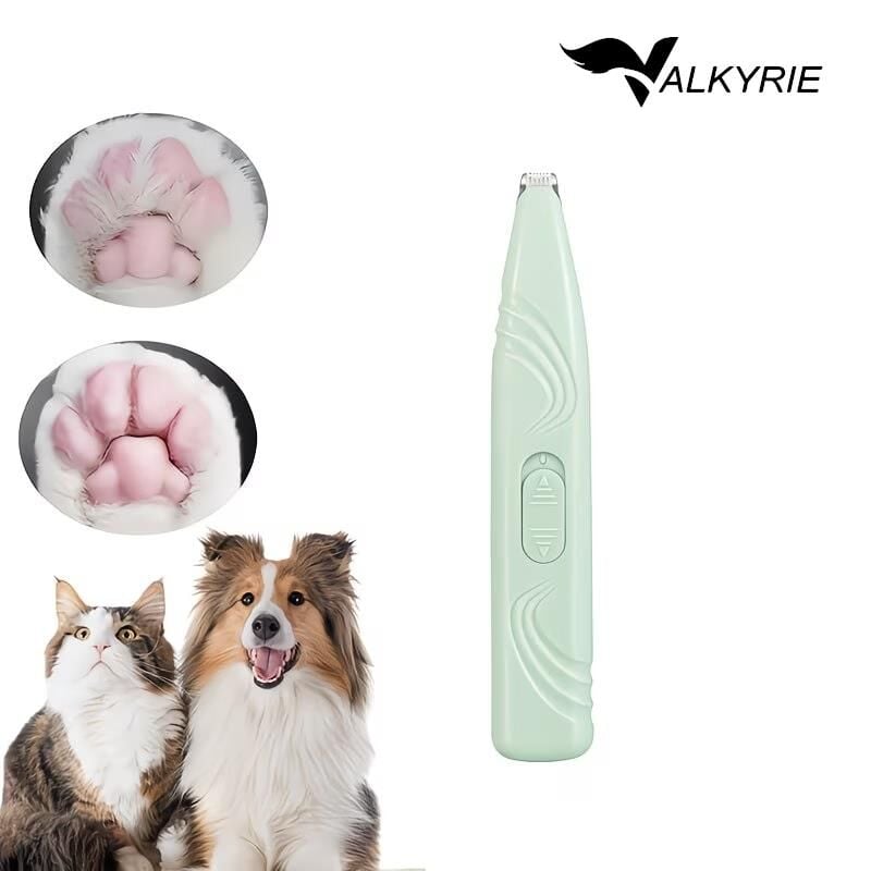 Valkyrie Kedi Köpek Pati Tüy Kesme Makinesi Sessiz Hassas Bölge Traş Cihazı Seramik & Çelik Bıçaklı