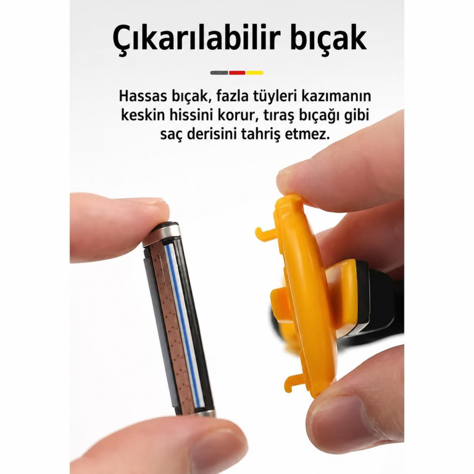 Valkyrie Parmak Tipi Saç Kesme Makinesi | Ergonomik Mini Tıraş Aparatı | Taşınabilir Hassas Saç & Sakal Düzeltici