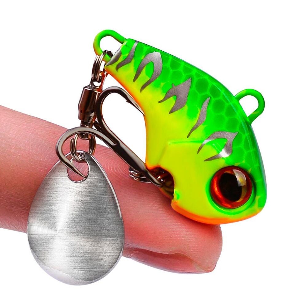 Valkyrie 5 Adet LRF Kaşık Kuyruklu Titreşimli Wobbler Balık Olta Yem Seti - 14gr 6cm - Spin ve Baitcasting için Uygun  - 5pcs