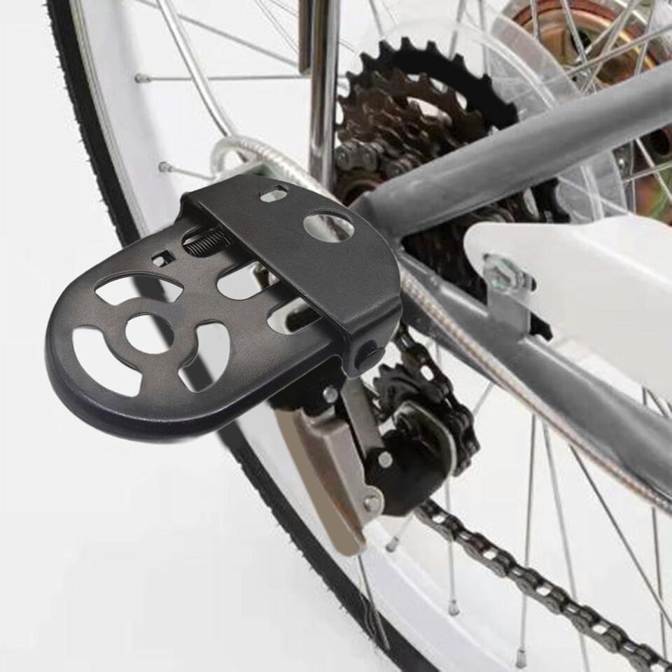 Valkyrie Bisiklet Arka Koltuk Seti Sırt Destekli Sele Minderi Tutma Barı Ayak Pedalı Arka Işıklı