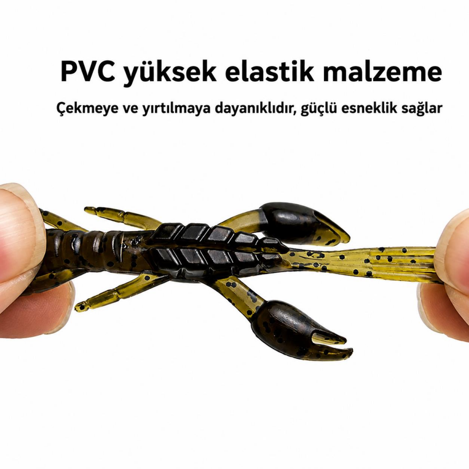 Valkyrie 30 Parça Yumuşak Karides Yem Seti Jig Başlı Silikon Olta Yemi Kutulu