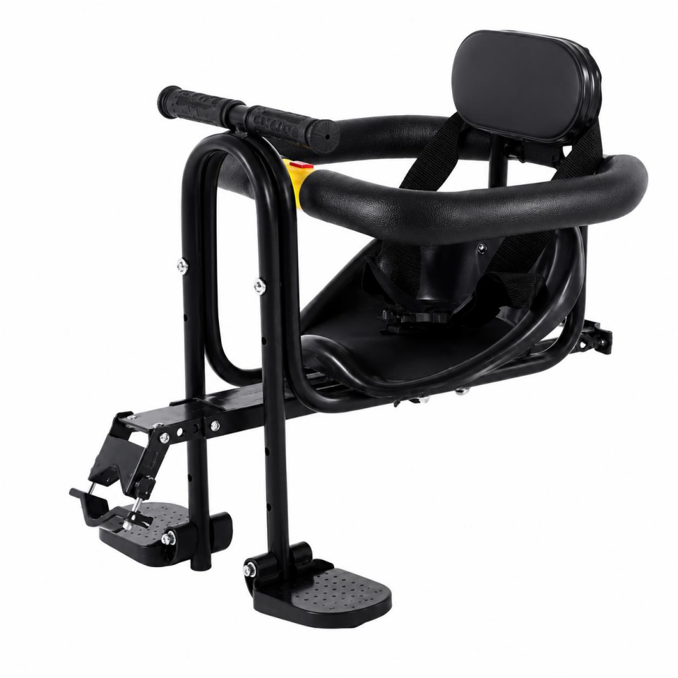 Valkyrie Ön Bisiklet Çocuk Koltuğu Katlanabilir Ayak Pedallı Gidonlu Emniyet Kemerli 2-6 Yaş 30 Kg Ön Kadro Montajlı