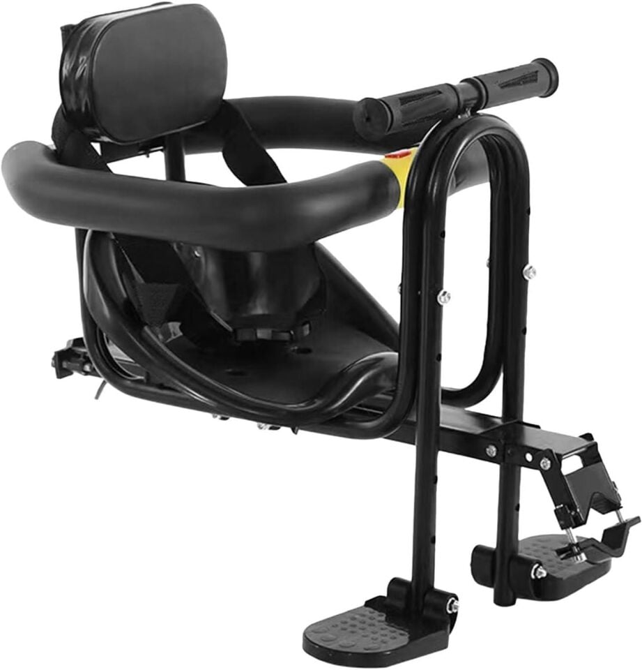 Valkyrie Ön Bisiklet Çocuk Koltuğu Katlanabilir Ayak Pedallı Gidonlu Emniyet Kemerli 2-6 Yaş 30 Kg Ön Kadro Montajlı