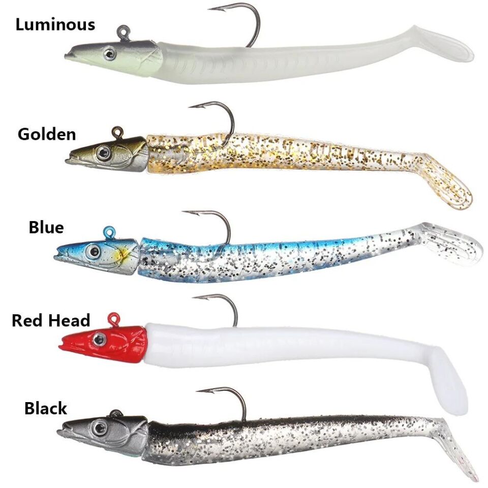 Valkyrie 5 Adet 12cm 20gr Silikon Jig Balık Yem Seti Çipura Levrek Katili Kutulu