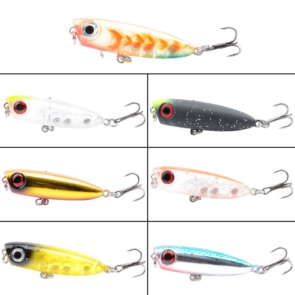 Valkyrie 7 Adet Zıpır Rapala Olta Yem Seti - 4.8cm - 3.8gr Bilyalı 3D Göz Karbon Çelik İğne 7 Farklı Renk