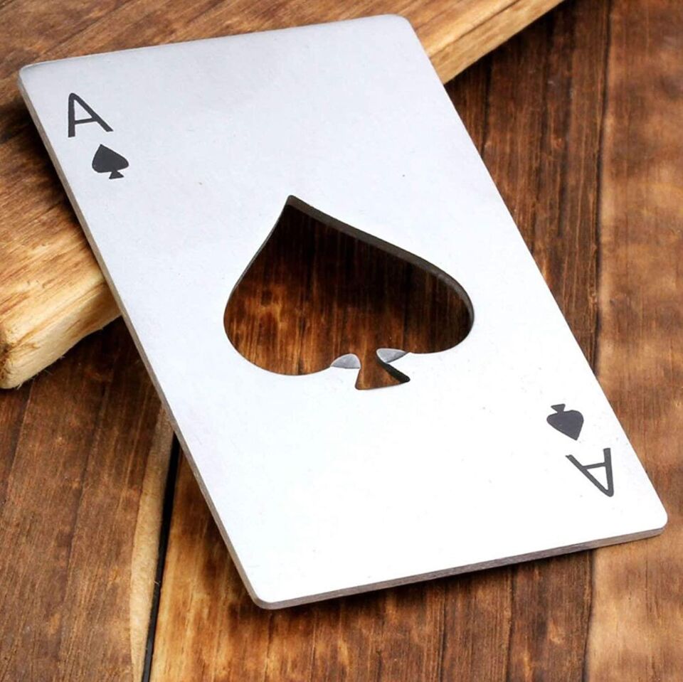 Valkyrie Poker Kart Maçı As'ı Paslanmaz Çelik Şişe Açacağı