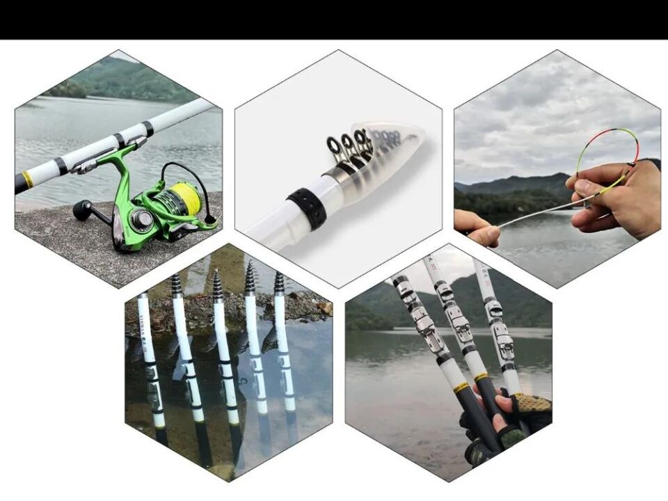 Valkyrie 3 Metre Karbon Fiber Balık Olta Kamış - 9 Boğum 9 Halka Teleskopik -