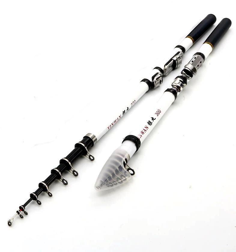 Valkyrie 3 Metre Karbon Fiber Balık Olta Kamış - 9 Boğum 9 Halka Teleskopik -