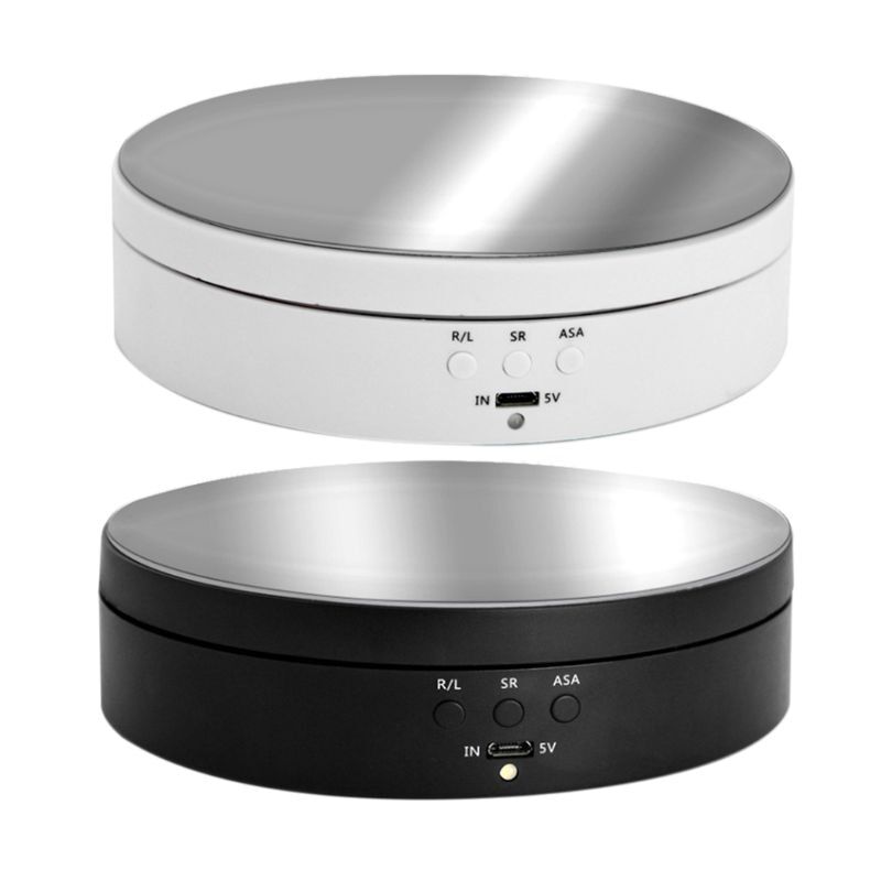 Valkyrie 14cm Ürün Çekimi ve Vitrin için 3 Hızlı 360 Döner Tabla Turntable Siyah