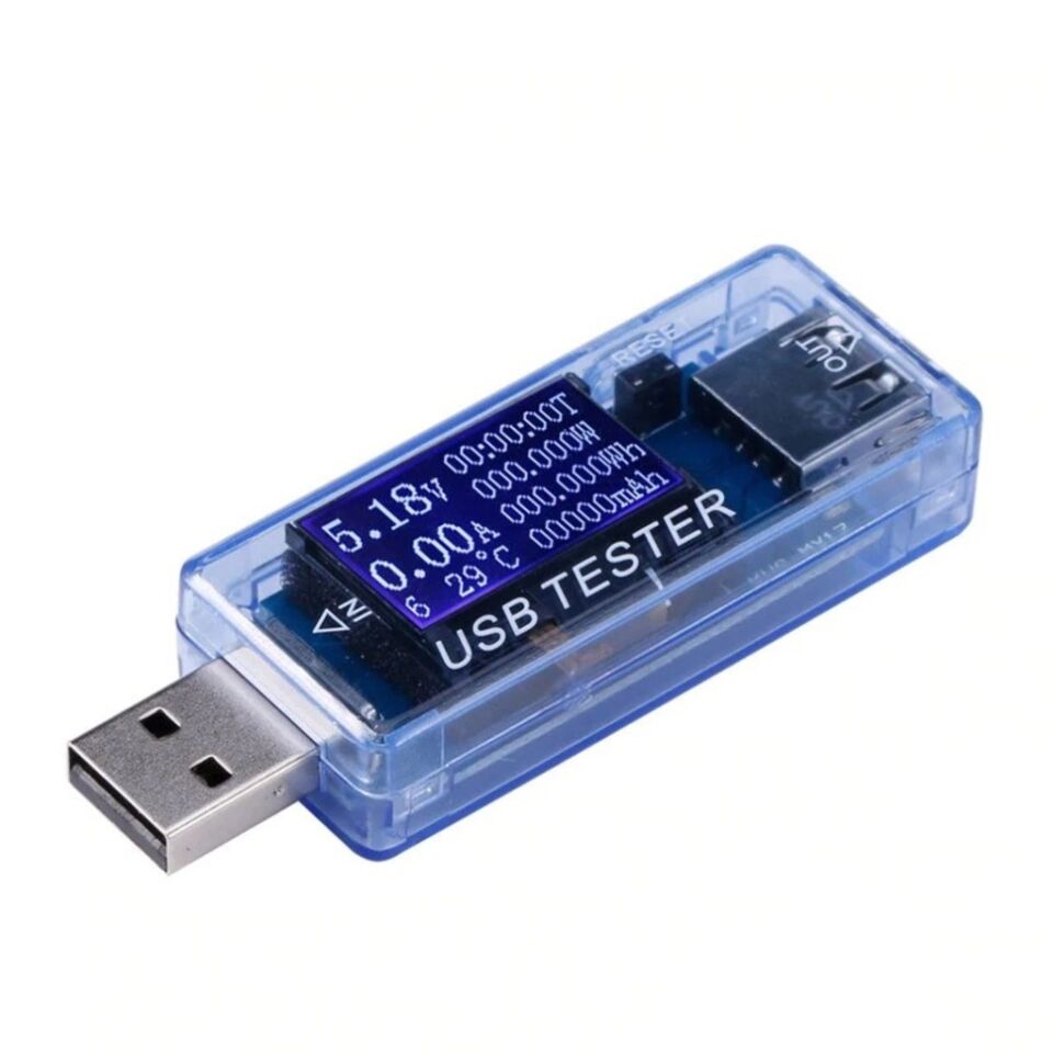 valkyrie KWS-MX17 USB Tester Ampermetre Voltm.Sıcaklık Akım Ölçer