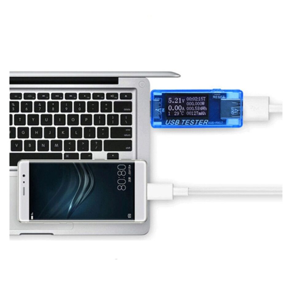 valkyrie KWS-MX17 USB Tester Ampermetre Voltm.Sıcaklık Akım Ölçer