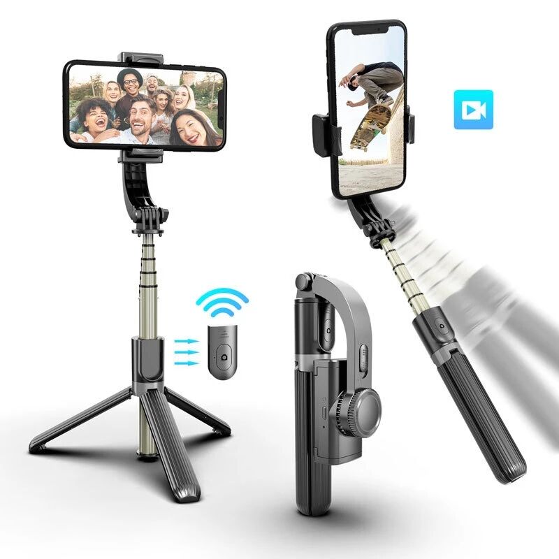 L08 Anti Shake 360 Bluetooth Telefon Tutucu ios Android Gimbal