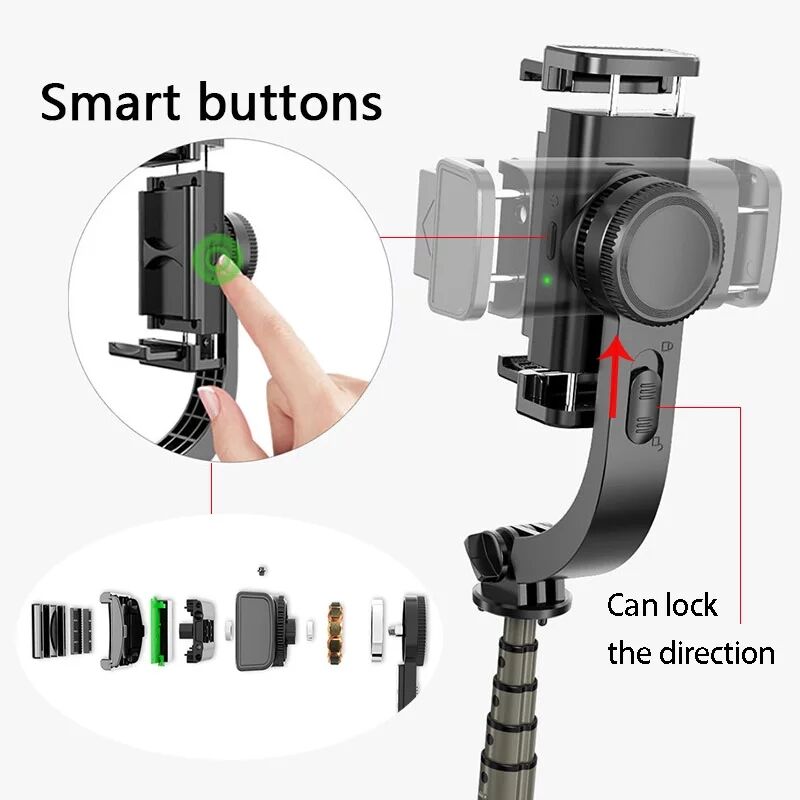 L08 Anti Shake 360 Bluetooth Telefon Tutucu ios Android Gimbal