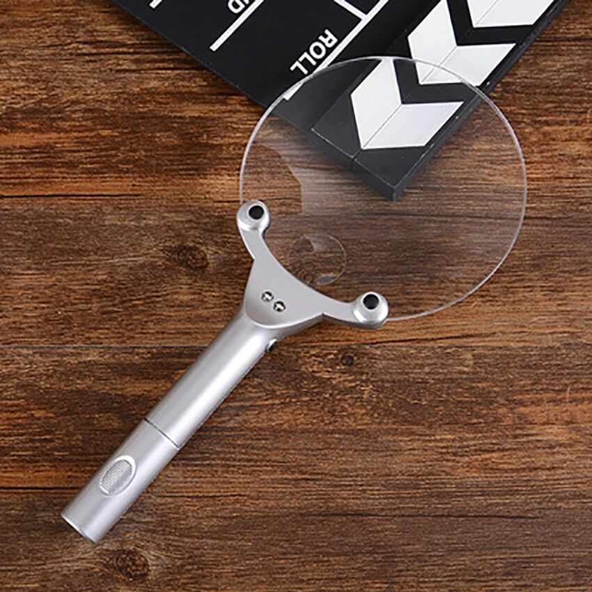 13cm Büyük Boy Çerçevesiz Led Işıklı Büyüteç