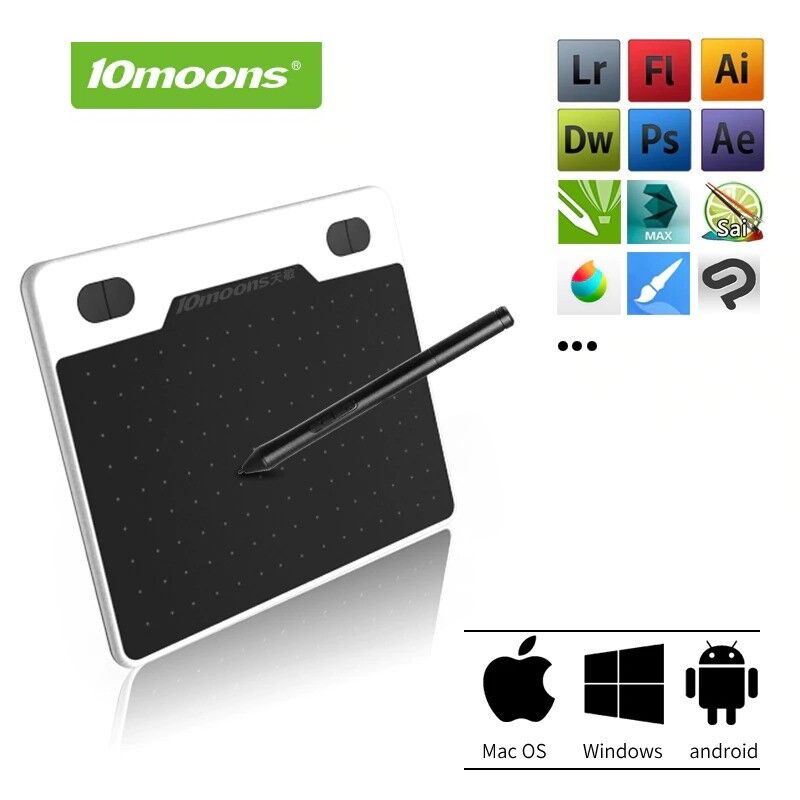 10Moons T503 Android Uyumlu 8192 Seviye 233RPS Grafik Tablet