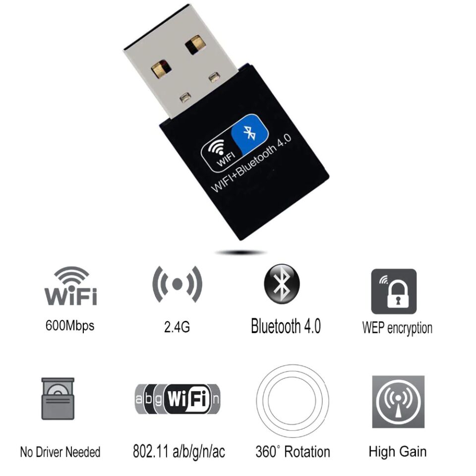 USB Wifi Bluetooth 4.0 Adapter Dongle 150M Wireless WiFi