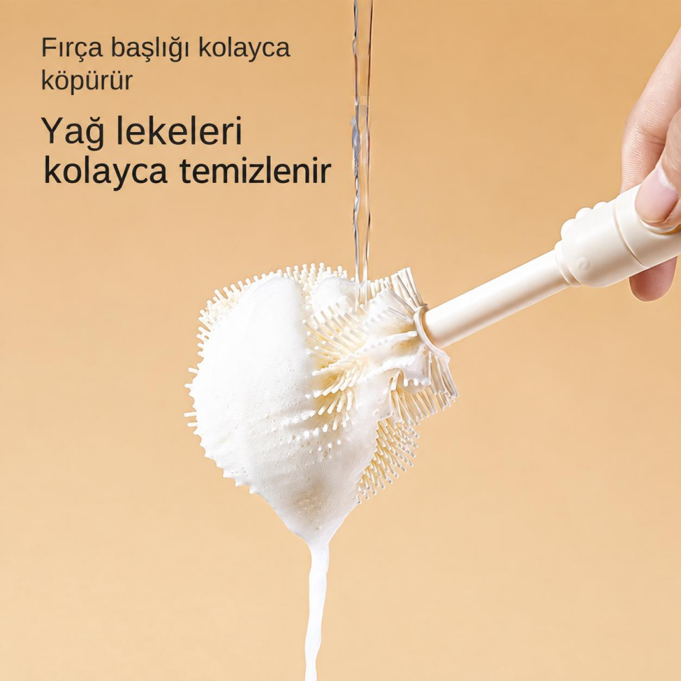 Valkyrie Seyahat Biberon Temizleme Seti Silikon Fırça Emzik Pipet Fırçası Saklama Kutulu Beyaz