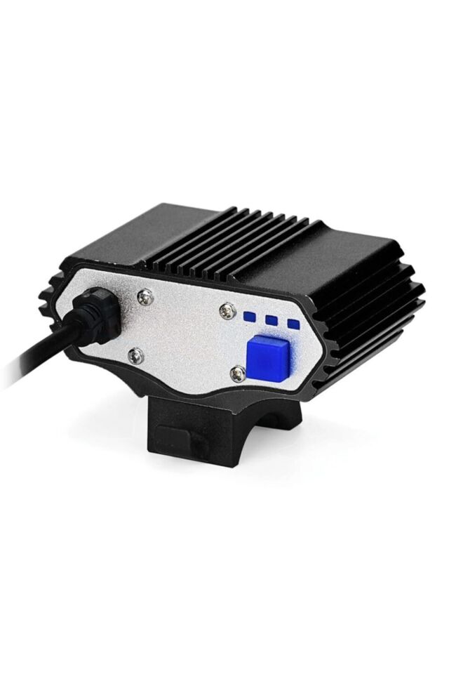 12.000 Lümen 3x Xm-l T6 Led Bisiklet Farı Usb Siyah Far