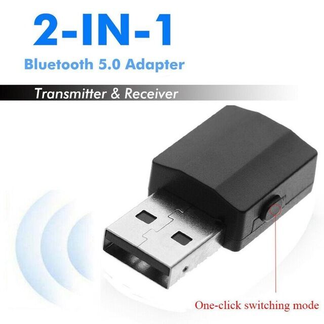 Bluetooth 5.0 Tuşlu PC / AUX / ARAÇ / TV Stereo Ses Alıcı Verici