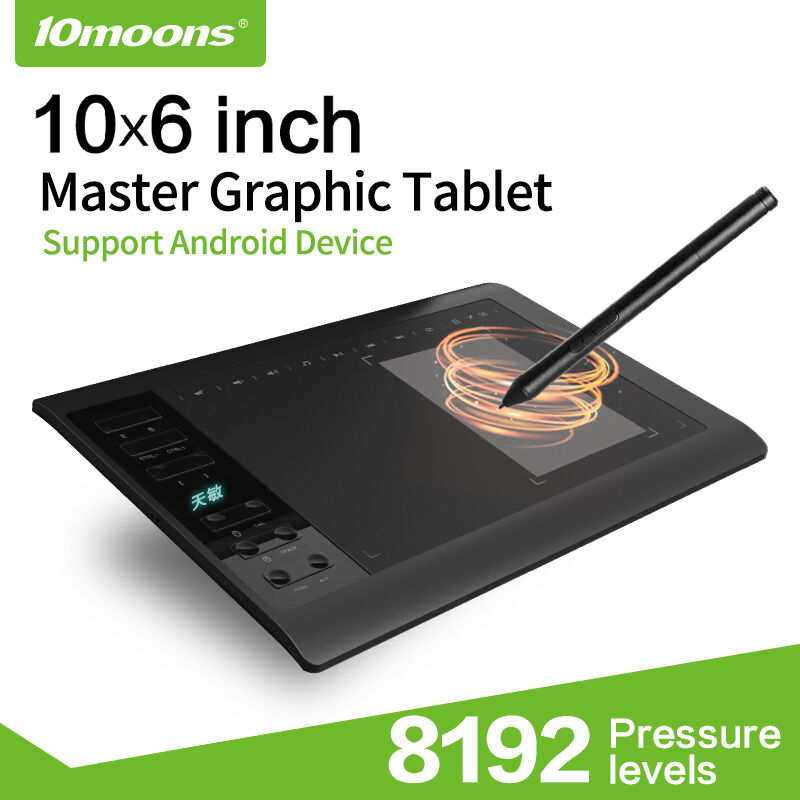 10moons G10 10x6 inç 8192 Seviye 5080LPI Grafik Tablet