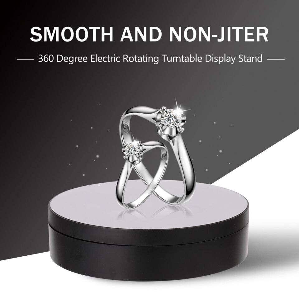 Ürün Çekimi ve Vitrin için 3 Hızlı 360 Döner Tabla Turntable 14cm