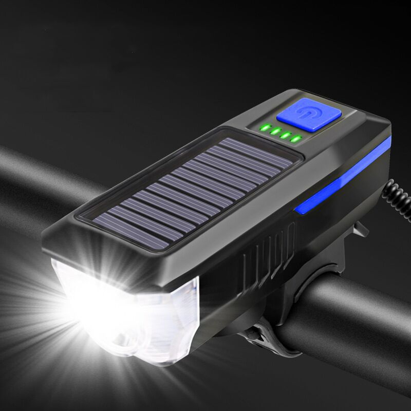Solar Bisiklet Feneri Su Geçirmez T6 Led Güneş Enerji Usb Şarjlı