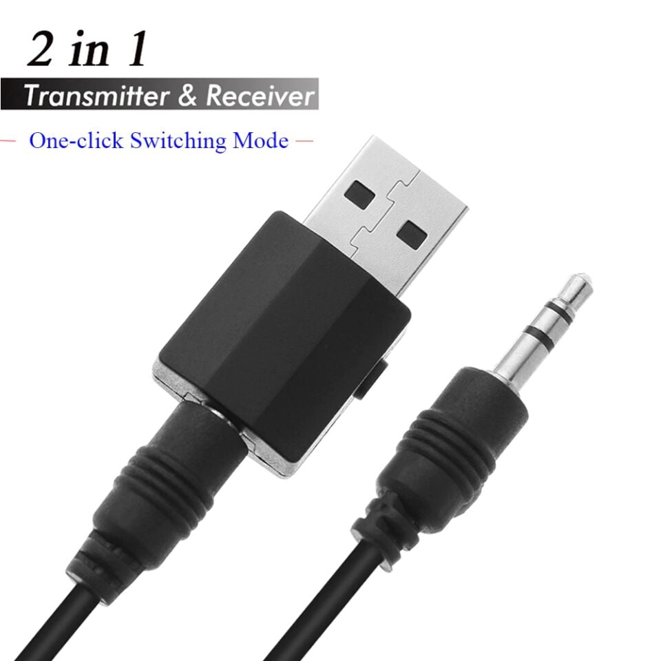 Bluetooth 5.0 Yeni Tuşlu Model Alıcı Verici 2 in 1