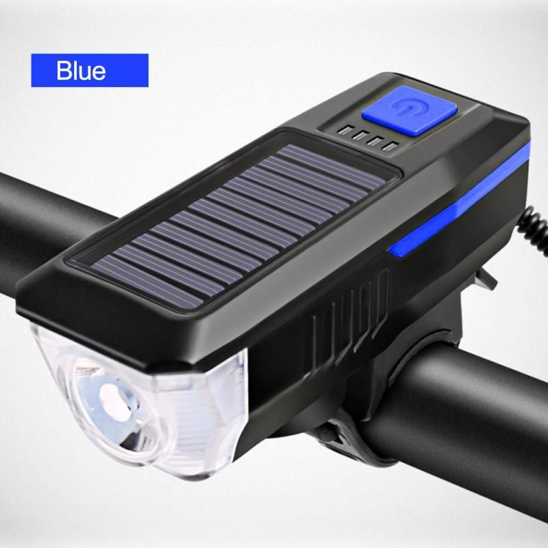 Solar Bisiklet Feneri Su Geçirmez T6 Led Güneş Enerji Usb Şarjlı