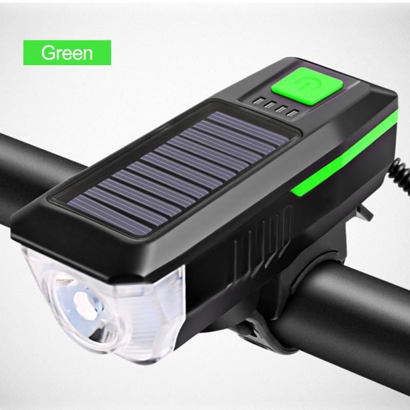 Solar Bisiklet Feneri Su Geçirmez T6 Led Güneş Enerji Usb Şarjlı